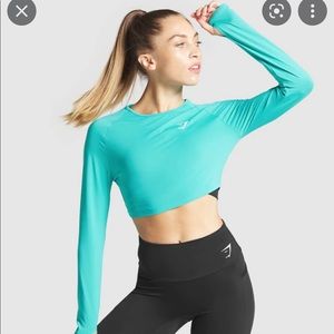 Long sleeve over sized crop